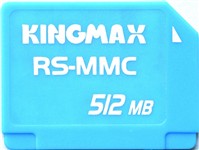 Kingmax����RSMMC�Һ�miniSD��Ŀһ��