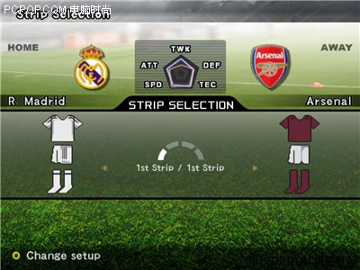 对比FIFA2006!PC版《实况9》抢先试玩