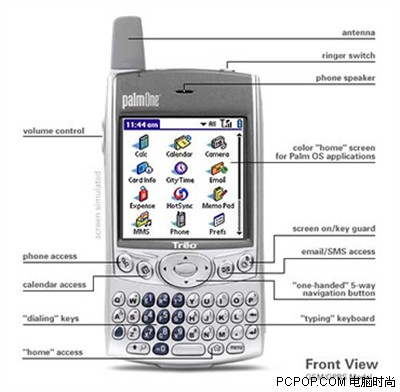 首款Win系统palm手机!Treo