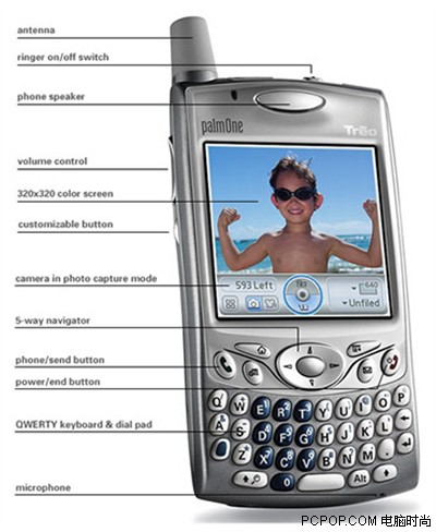 首款Win系统palm手机!Treo