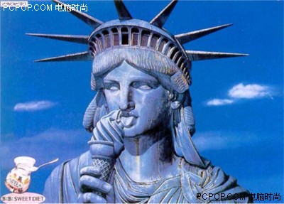 食品广告中的自由女神像